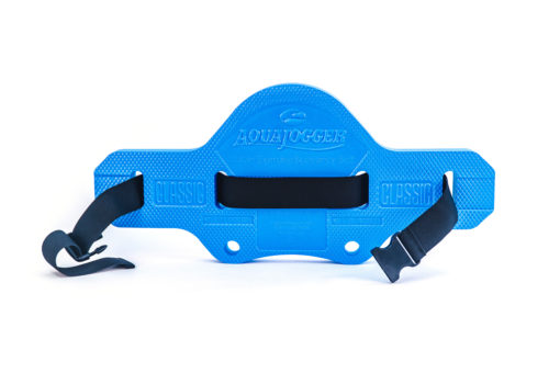 Full width view of a blue AquaJogger® Belt from the Women's Fitness System