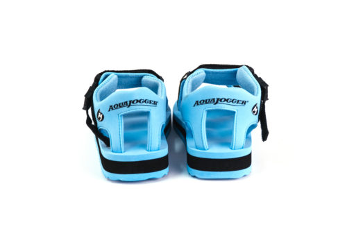 Back of AquaJogger® ExerSandal in light blue