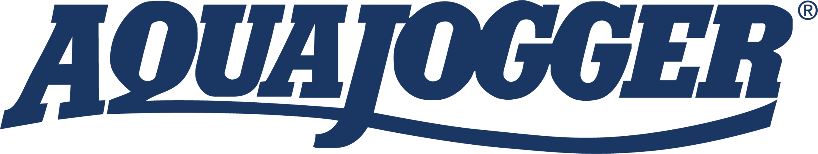 AquaJogger® Logo with dark blue letters